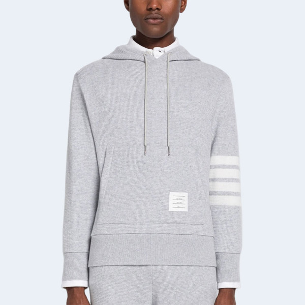 톰브라운 캐시미어 와플 4바 후드 그레이