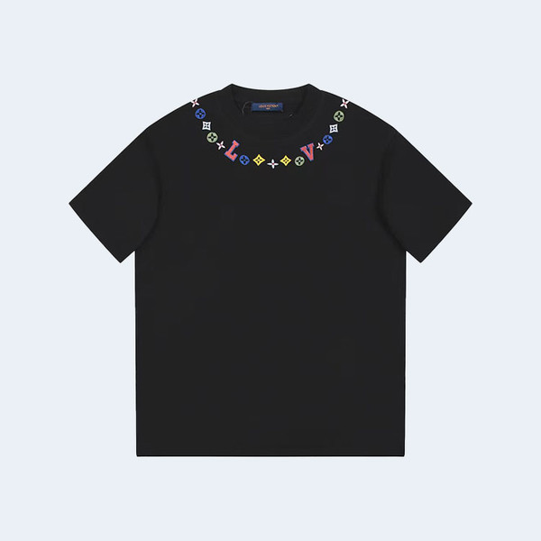 루이비통 엠벨리시드 넥라인 티셔츠 블랙