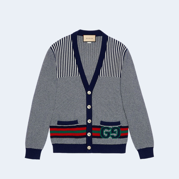 구찌 GG 코튼 울 가디건