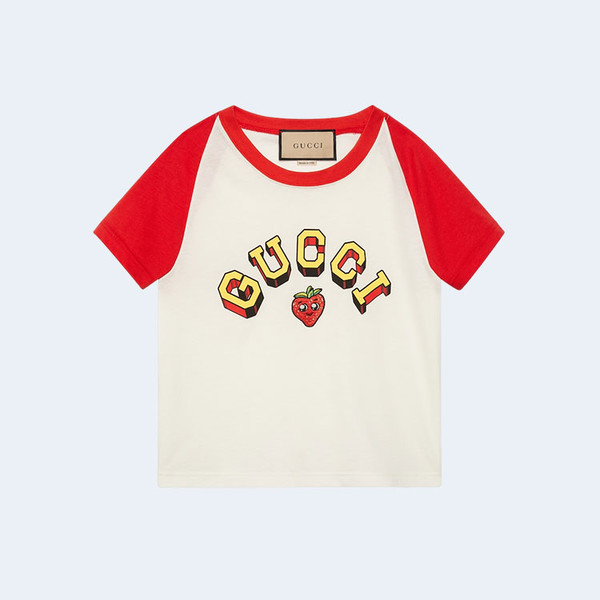 구찌 코튼 저지 티셔츠