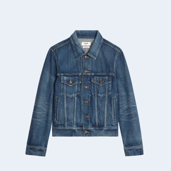 셀린느 다크 유니언 워시 데님 자켓
