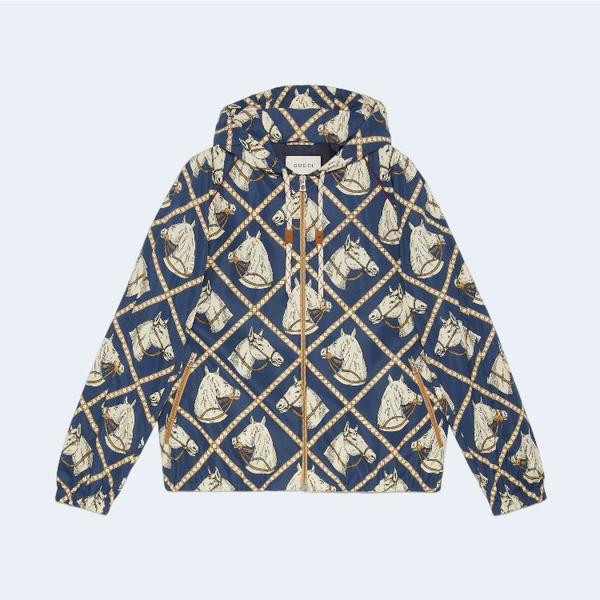 구찌 모노그램 이퀘스트리안 자켓