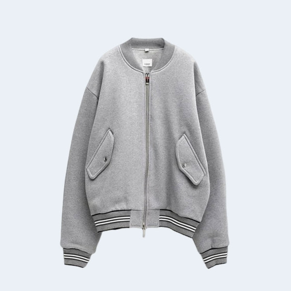 버버리 백 카릴포드 로고 봄버 자켓