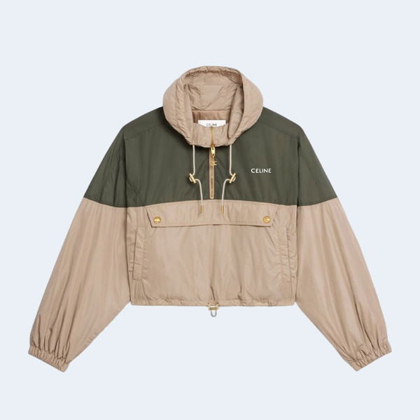 셀린느 토프 로고 크롭 윈드브레이커