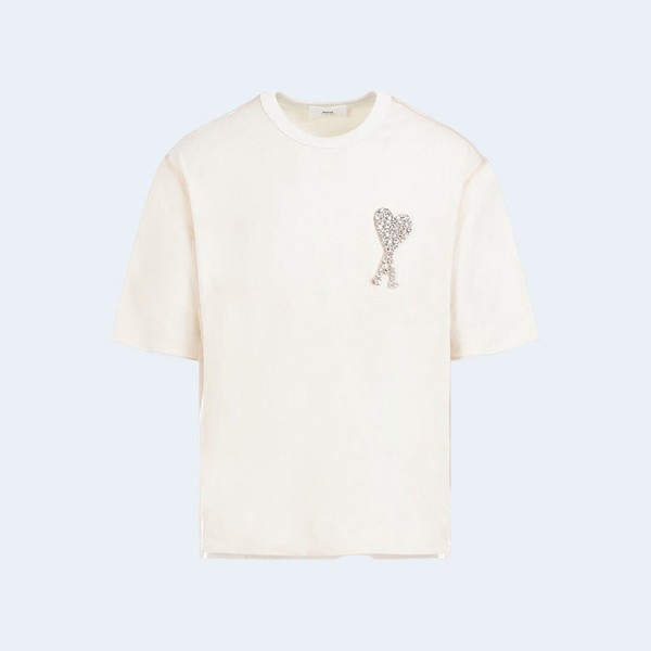 아미 파리 Adc 엠브로이더리 티셔츠 화이트