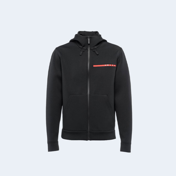 프라다 테크니컬 하이넥 집업