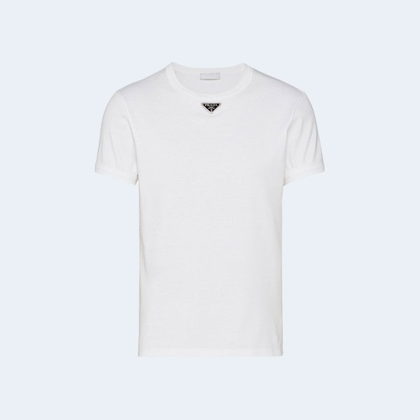 프라다 코튼 티셔츠 화이트