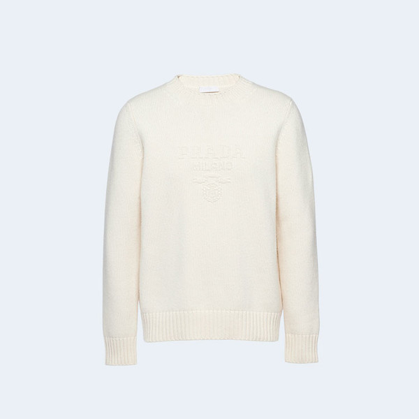 프라다 울 캐시미어 크루넥 스웨터