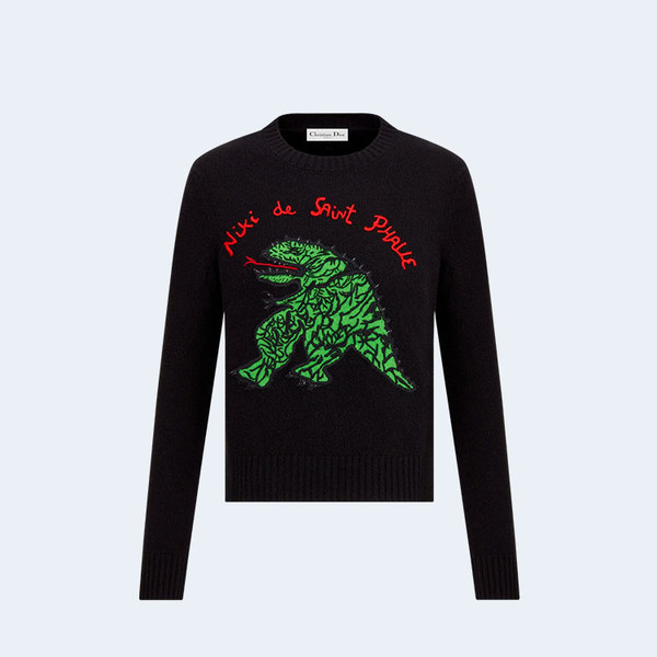 디올 그린 드래곤 울 캐시미어 니트