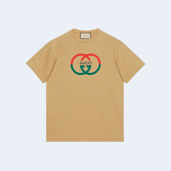 구찌 로고 프린팅 크루넥 티셔츠