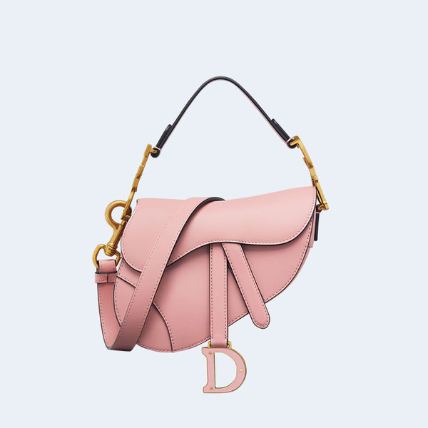 디올 스트랩 새들 백 안티크 핑크