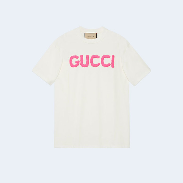 구찌 코튼 저지 숏 슬리브 티셔츠