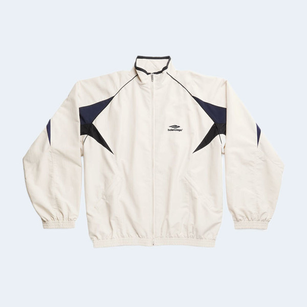 발렌시아가 3B 스포츠 아이콘 트랙수트 재킷 화이트