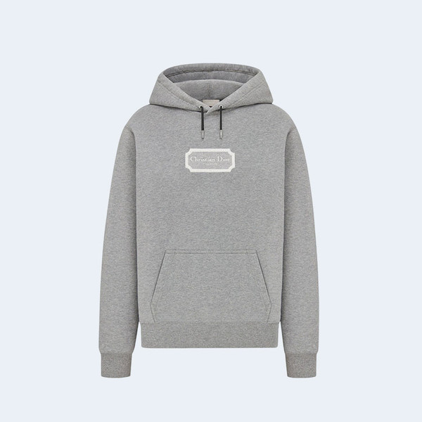 디올 릴렉스드 핏 후드 그레이