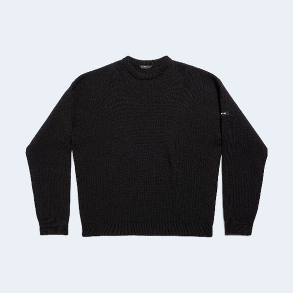 발렌시아가 로고 패치 울 스웨트셔츠