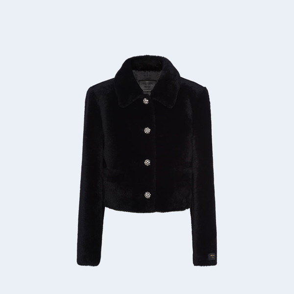 프라다 시어링 밍크 자켓
