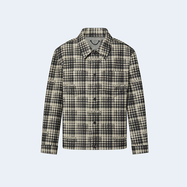 루이비통 체크 데님 오버셔츠