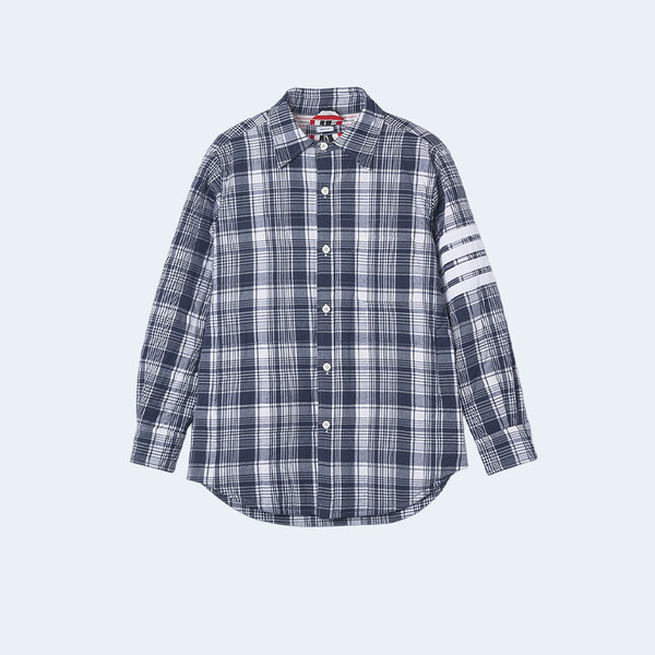 톰브라운 마드라스 4바 셔츠 자켓