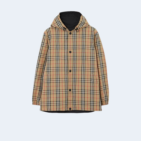 버버리 리버시블 체크 나일론 자켓