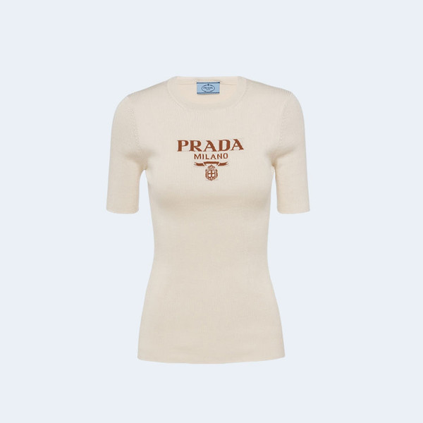 프라다 실크 크루넥 스웨터