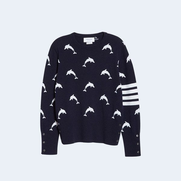 톰브라운 4바 돌핀 캐시미어 스웨터