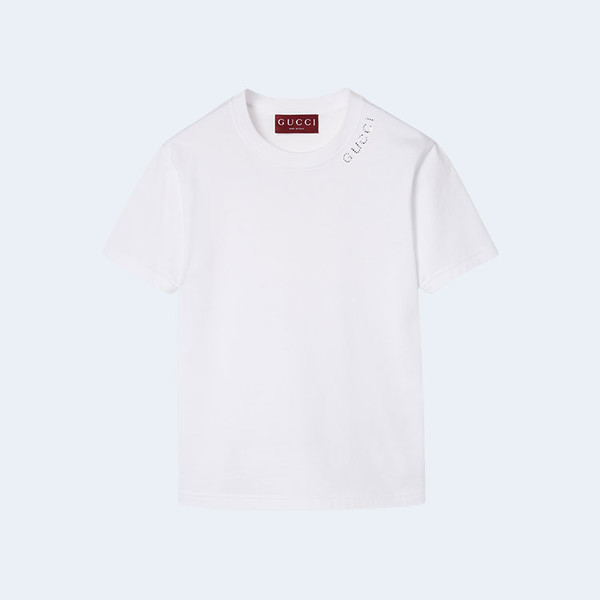 구찌 라이트 코튼 저지 티셔츠