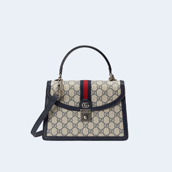 구찌 오피디아 수프림 스몰 GG 탑 핸들백