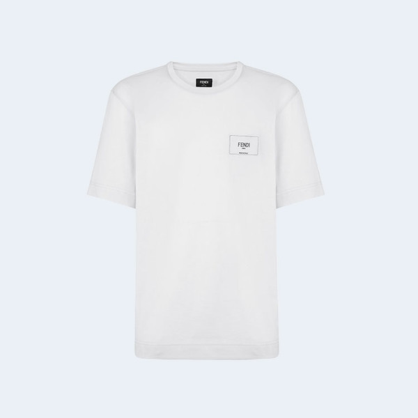 펜디 화이트 저지 티셔츠