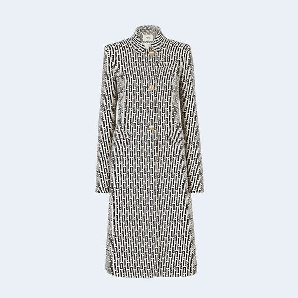 FENDI 펜디 프린트 울 & 실크 코트 ▶매장-850만원대◀