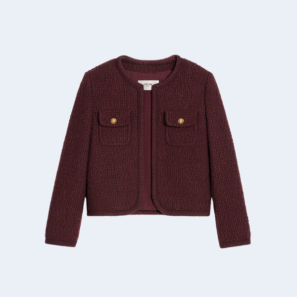 셀린느 트위드 버클 첼시아 자켓