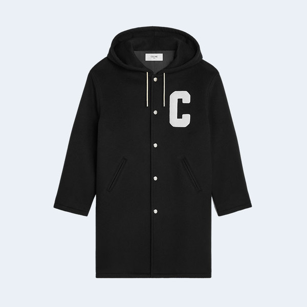 CELINE 셀린느 더블 페이스 울 컬리지 파카 울 루즈 느와르 ▶매장-410만원대◀