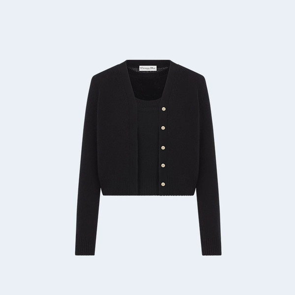 디올 아마릴리스 블랙 캐시미어 니트 가디건