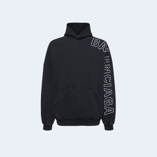 발렌시아가 엠브로이드 코튼 후드