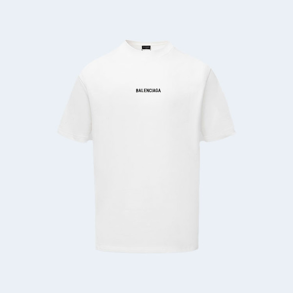 발렌시아가 클래식 로고 티셔츠 화이트