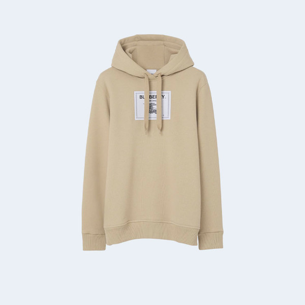 버버리 프로섬 라벨 코튼 후드 베이지