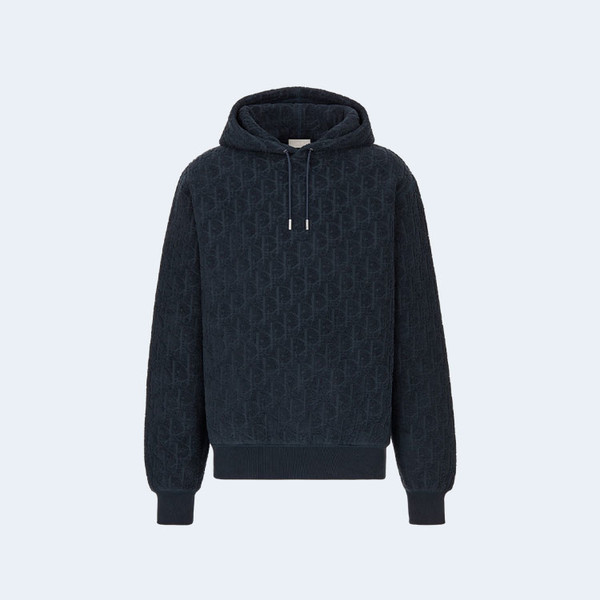 디올 오블리크 후드 네이비