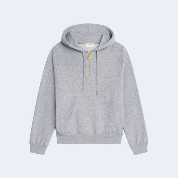 셀린느 캐시미어 코튼 그레이 후디
