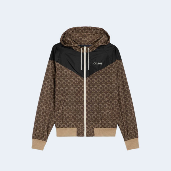 셀린느 베이지 블랙 트리옹프 모노그램 자켓