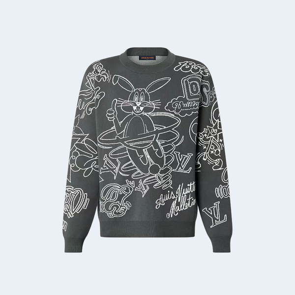 루이비통 1854 카툰 버니 프린팅 니트