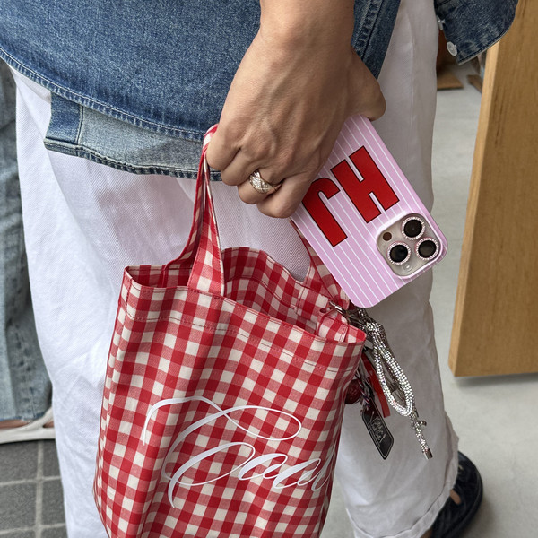 Cool Gingham Tote (Red) : Cool Smile Club