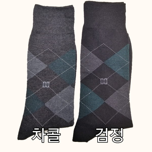 [1001] 닥스 신사 정품 체크무늬 양말