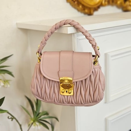 MIUMIU	미우미우 코퍼 가죽핸드백
