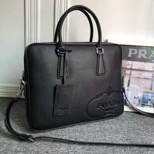 PRADA 프라다 빅로고 서류 가방