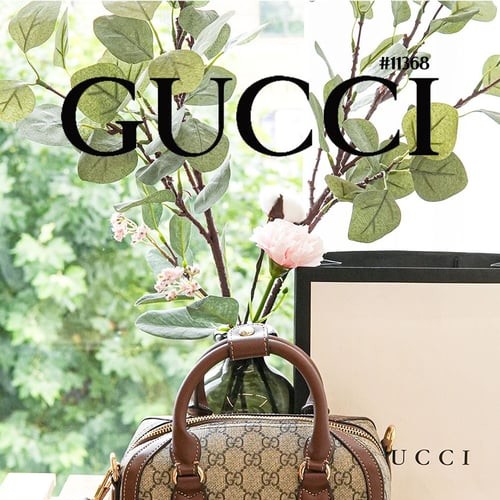 GUCCI 구찌 인터로킹 스몰 더플백