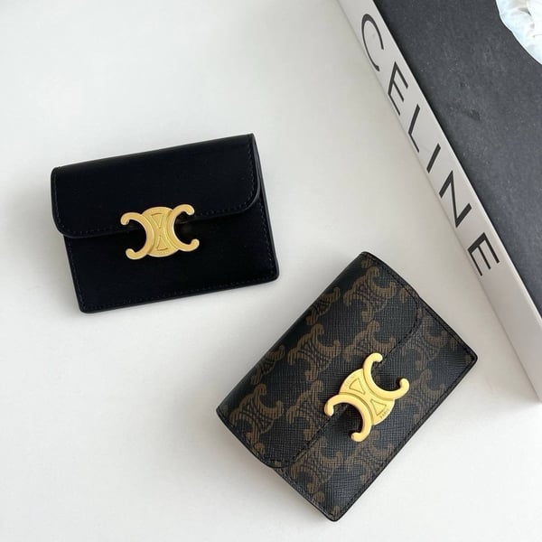 CELINE 셀린느 트라이엄프 플랩 카드홀더