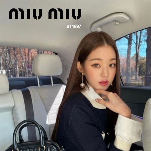 MIUMIU 미우미우 마테라쎄 나파 가죽 탑 핸들