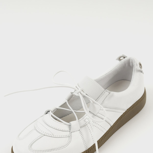 Classic German Army Ballet Shoes (Pure White) : BISCUITSHOP