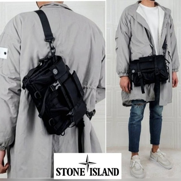 STONEISLAND 스톤아일랜드 클랩스 포터 크로스백