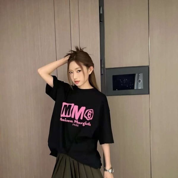 MAISON MARGIELA 엠엠식스 MM6 로고 프린팅 반팔티