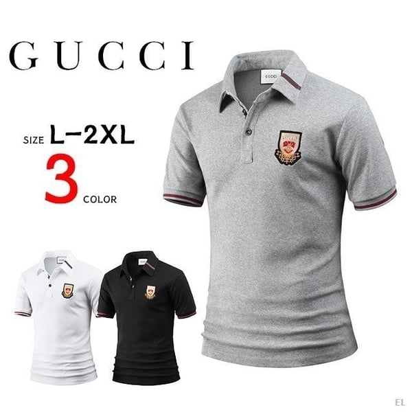 GUCCI 구찌 러브드 자수패치 반팔 카라티